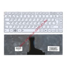 Клавиатура для ноутбука Toshiba Satellite L800 L805 L830 C800 C805 белая с рамкой