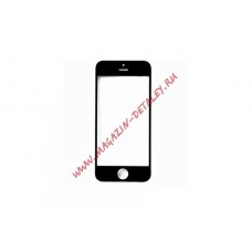 Стекло для Apple iPhone 5, 5s, 5C, SE черное