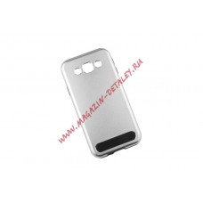 Защитная крышка Motomo для Samsung Galaxy E5 аллюминий, серебряная