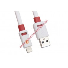 USB Дата-кабель Griffin для Apple iPhone, iPad Air, iPad mini 8 pin, плоский, белый, коробка