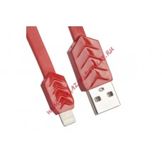 USB Дата-кабель REMAX Fishbone для Apple 8 pin красный