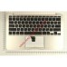 Клавиатура (топ-панель) для ноутбука Apple A1370 2010+ серебристая с черными клавишами, без подсветки, плоский ENTER