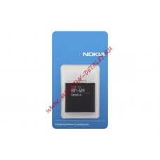 Аккумуляторная батарея (аккумулятор) BP-6M для Nokia N93, N73, 9300, 6280, 6233, 3250 1100mAh 3.7V