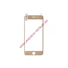 Защитная акриловая 3D пленка LP для Apple iPhone 6, 6s Plus с золотой рамкой, прозрачная