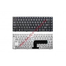 Клавиатура для ноутбука DNS 0150931 Pegatron B14Y Clevo W740SU черная с черной рамкой
