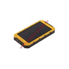 Универсальный внешний аккумулятор Solar Charger Li-Pol 8000 mAh желтый, коробка