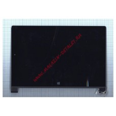 Дисплей (экран) в сборе с тачскрином Lenovo Yoga Tablet 2 1051L черный с рамкой черный
