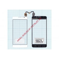 Сенсорное стекло (тачскрин) для Alcatel One Touch Idol X+ 6043D белое