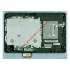 Дисплей (экран) в сборе с тачскрином для Acer Iconia Tab A210 A211 черный с рамкой