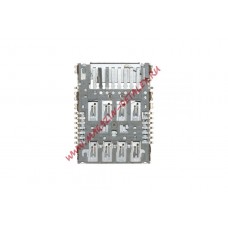 Коннектор SIM/Micro SD для LG D618, D855, D690, D724, H818, D335, H502 (G2 Mini, G3, G3 Stylus, G3s, G4, L Bello)