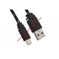 USB кабель для Apple iPhone, iPad, iPod 8 pin в оплетке черный, коробка LP