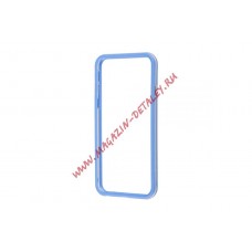 Чехол (накладка) LP Bumpers для Apple iPhone 6, 6s синий, прозрачный