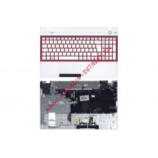 Клавиатура (топ-панель) для ноутбука Samsung 300V5A 305V5A NP305V5A NV300V5A белая