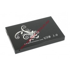 Бокс для жесткого диска 2,5" алюминиевый USB 3.0 DM-2512 черный