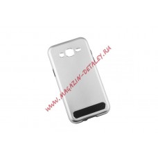 Защитная крышка Motomo для Samsung Galaxy J5 аллюминий, серебряная