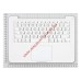 Клавиатура (топ-панель) для ноутбука Apple A1342 13,3" белая
