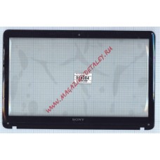 Сенсорное стекло (тачскрин) для Sony Vaio SVF152 черный с рамкой