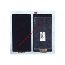 Дисплей (экран) в сборе с тачскрином для Sony Xperia Z Ultra C6833 черный