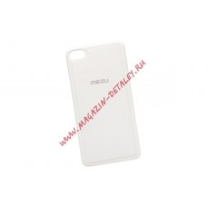 Силиконовый чехол C-Case для Meizu U20 с кожанной вставкой белый, коробка