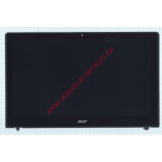 Экран в сборе (матрица + тачскрин) для Acer Aspire V5-572 черный с черной рамкой