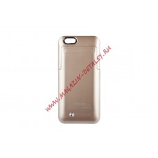 Дополнительный аккумулятор - защитная крышка External Battery Case для Apple iPhone 6, 6S 3500mAh золото