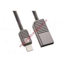 USB кабель WK LION WDC-026 Apple 8 pin серебряный