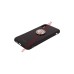 Защитная крышка "LP" для iPhone X "Glass Case" с кольцом (черное стекло/коробка)