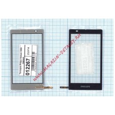 Сенсорное стекло (тачскрин) для Philips Xenium X809 черное