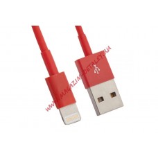 USB кабель для Apple iPhone, iPad, iPod 8 pin красный, европакет LP