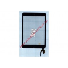 Сенсорное стекло (тачскрин) для Ipad mini 3 + cable (retina) copy + IC черное