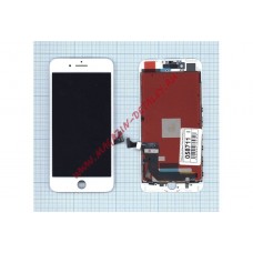 Дисплей (экран) в сборе с тачскрином для Apple iPhone 7 Plus с рамкой белый AAA