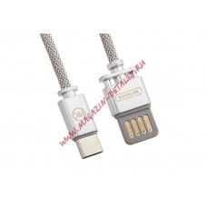 USB кабель WK MASTER WDC-030 USB Type-C серебряный