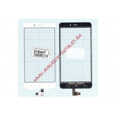 Сенсорное стекло (тачскрин) для Xiaomi Redmi Note 4 белое