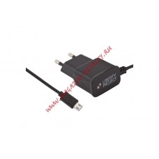 Блок питания (сетевой адаптер) LP Micro USB 1A черный, коробка