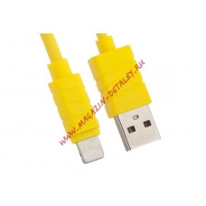 USB кабель для Apple iPhone, iPad, iPod 8 pin желтый, европакет LP