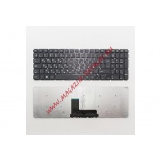 Клавиатура для ноутбука Toshiba Satellite L50-B, L50D-B, L55DT-B, S50-B, C50-B, C50D-B, C55-B черная, без рамки