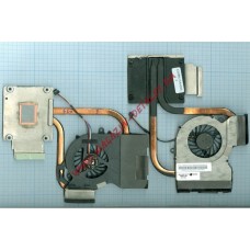 Система охлаждения в сборе (кулер) для ноутбука HP DV6-6000 DV7-7000 (AMD, встроенная видеокарта)