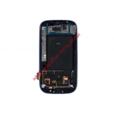 Дисплей (экран) в сборе с тачскрином full set для Samsung Galaxy S3 I9300 синий