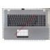 Клавиатура (топ-панель) для ноутбука Asus X751 черно-серебристая