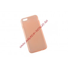Силиконовый чехол LP для Apple iPhone 6, 6s TPU оранжевый