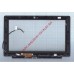 Сенсорное стекло (тачскрин) для Asus VivoBook S200 X201 X202 18140-11630100 черное c рамкой